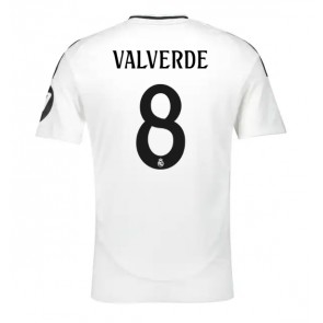 Real Madrid Federico Valverde #8 Replika Hjemmebanetrøje 2024-25 Kortærmet